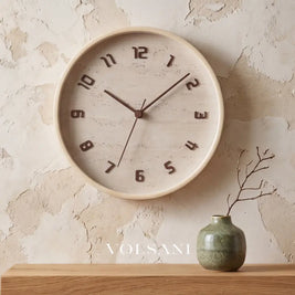 BO: Houten Wandklok 30 cm - Volsani