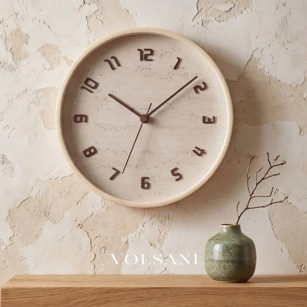 BO: Houten Wandklok 30 cm - Volsani