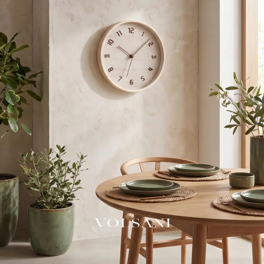 BO: Houten Wandklok 30 cm - Volsani