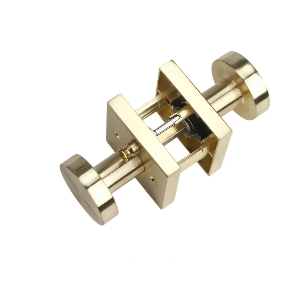 Brik Handle and Lock - W2.2’’(5.5cm) x H2.6’’(6.5cm) / Privacy Lock / Gold