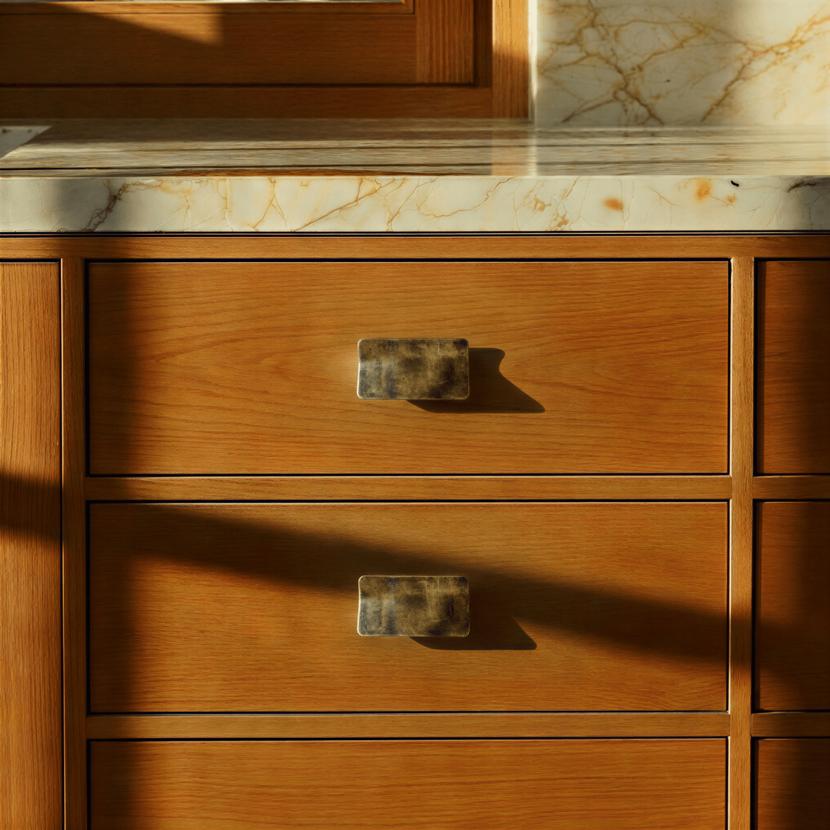 Curved Drawer Pull Handles, Minimalist Kitchen & Wardrobe Hardware, Vintage Brass Gold & Nickel Tones, Set of 2, 1.6-7.8in