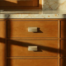 Curved Drawer Pull Handles, Minimalist Kitchen & Wardrobe Hardware, Vintage Brass Gold & Nickel Tones, Set of 2, 1.6-7.8in