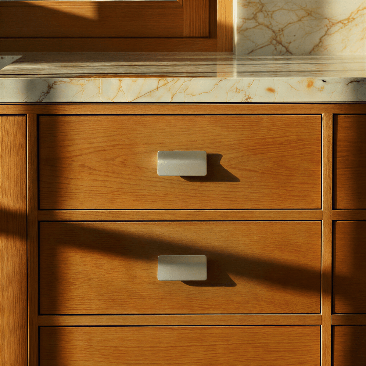 Curved Drawer Pull Handles, Minimalist Kitchen & Wardrobe Hardware, Vintage Brass Gold & Nickel Tones, Set of 2, 1.6-7.8in