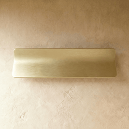 Curved Drawer Pull Handles, Minimalist Kitchen & Wardrobe Hardware, Vintage Brass Gold & Nickel Tones, Set of 2, 1.6-7.8in