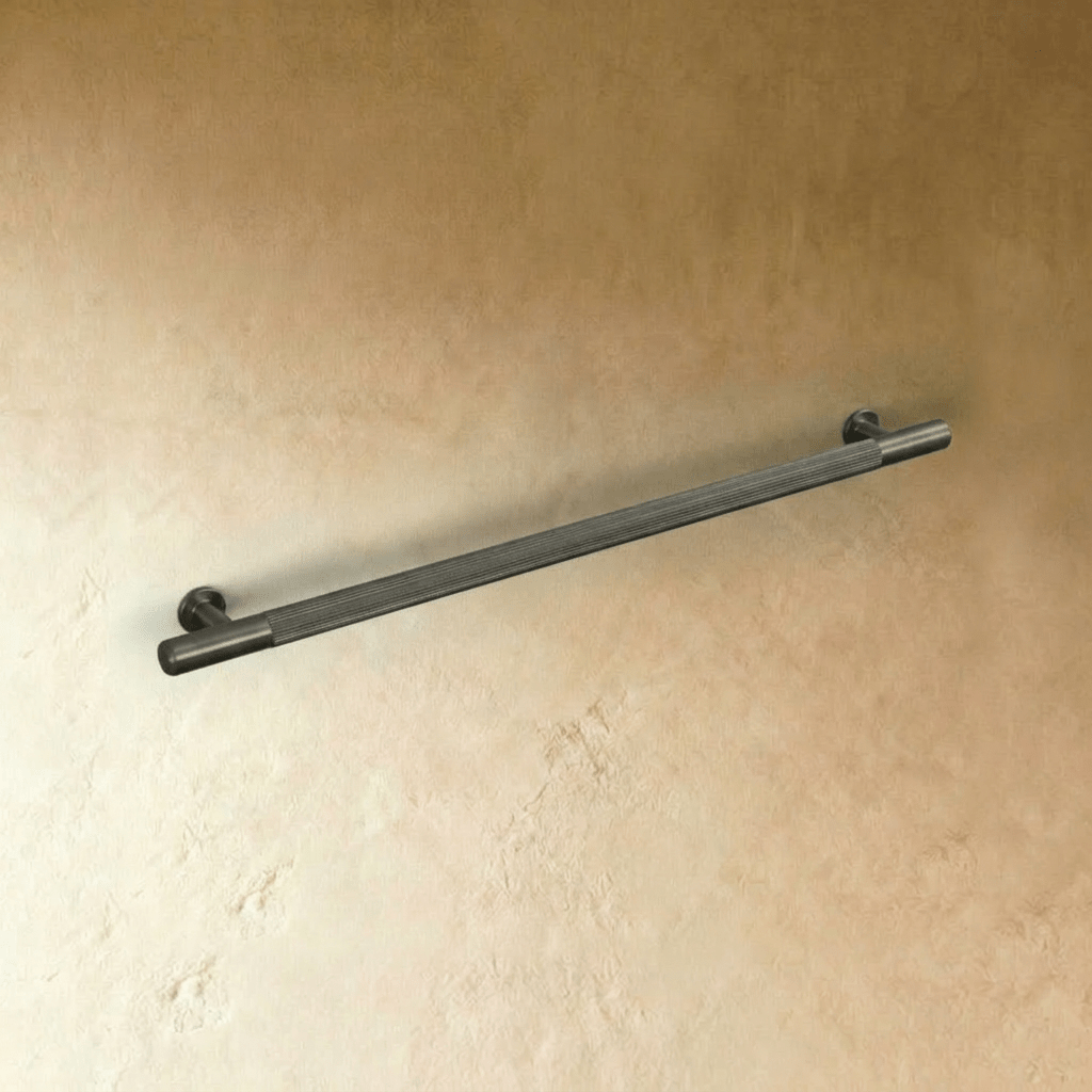 Ergonomic Cabinet Knobs & Drawer Pull Bars, Contemporary Kitchen & Wardrobe Hardware, Brass Bronze & Grey Tones, Set of 2, 0.7-12.6in