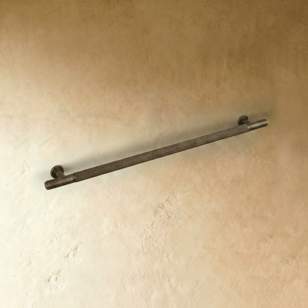 Ergonomic Cabinet Knobs & Drawer Pull Bars, Contemporary Kitchen & Wardrobe Hardware, Brass Bronze & Grey Tones, Set of 2, 0.7-12.6in