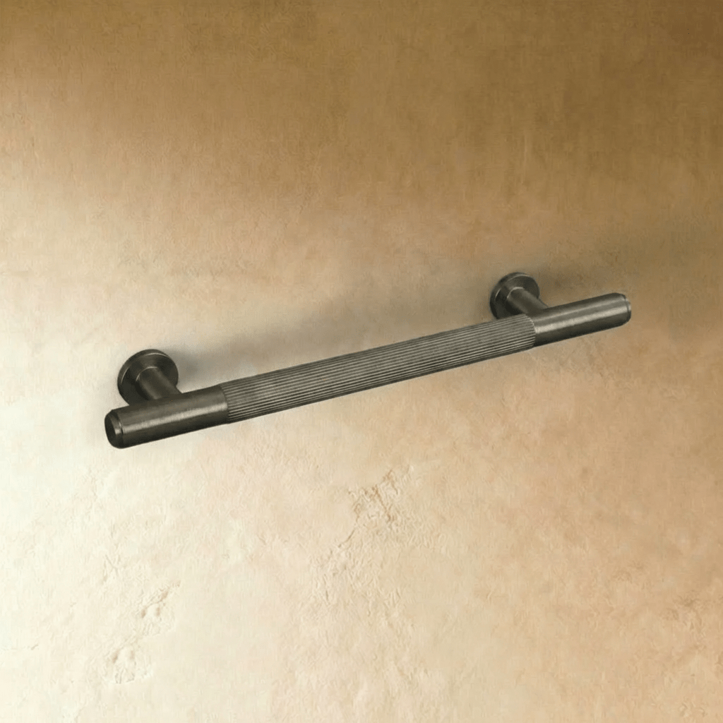 Ergonomic Cabinet Knobs & Drawer Pull Bars, Contemporary Kitchen & Wardrobe Hardware, Brass Bronze & Grey Tones, Set of 2, 0.7-12.6in