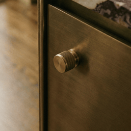 Ergonomic Cabinet Knobs & Drawer Pull Bars, Contemporary Kitchen & Wardrobe Hardware, Brass Bronze & Grey Tones, Set of 2, 0.7-12.6in