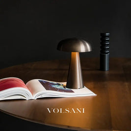 Cordless Table Lamp Mid Century Modern Bedside Lamp for Nightstand & Desk Rechargeable Battery Touch Dimmable 3 Levels