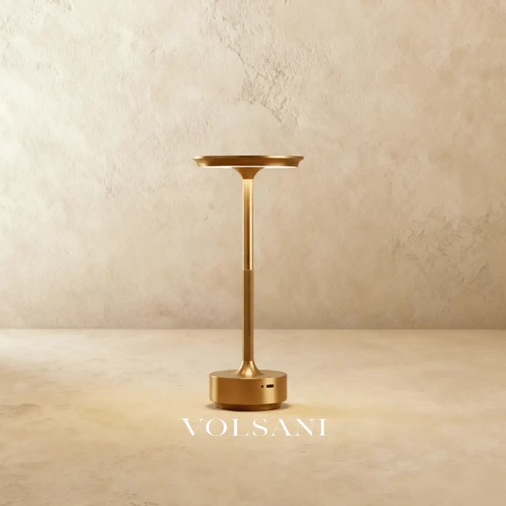 Cordless Table Lamp Rechargeable Aluminum Desk & Reading Lamp for Bedside Nook Modern Industrial Black Gold Silver 11in