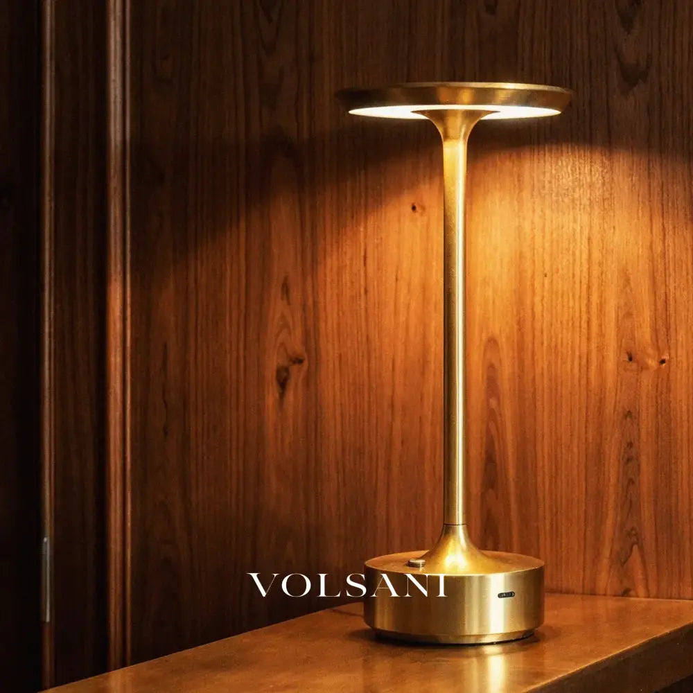 Cordless Table Lamp Rechargeable Aluminum Desk & Reading Lamp for Bedside Nook Modern Industrial Black Gold Silver 11in