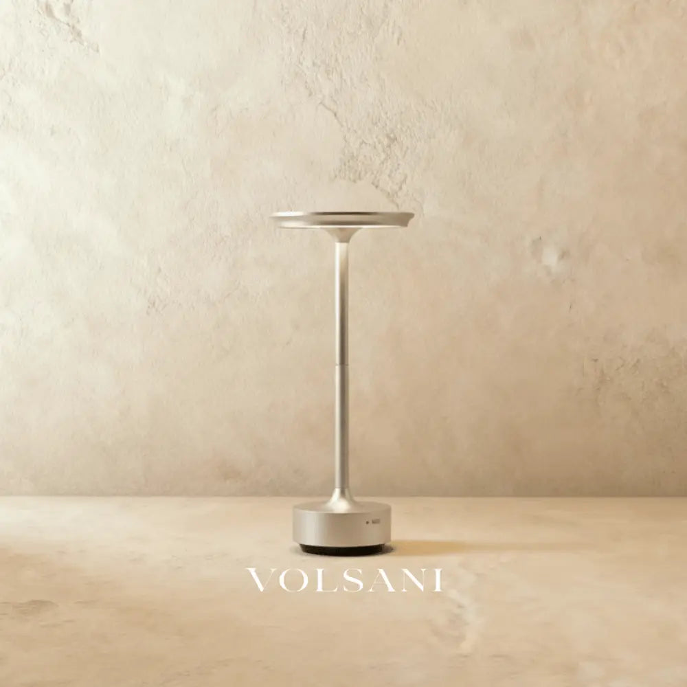 Cordless Table Lamp Rechargeable Aluminum Desk & Reading Lamp for Bedside Nook Modern Industrial Black Gold Silver 11in