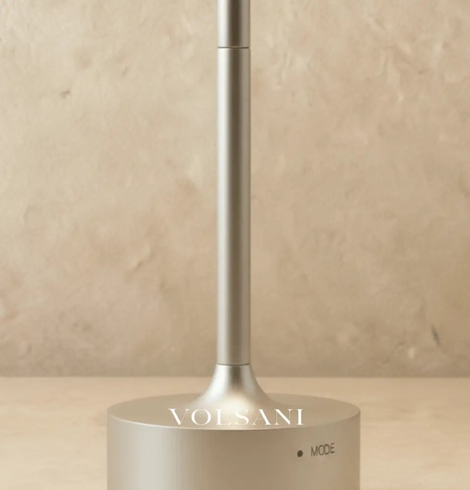 Cordless Table Lamp Rechargeable Aluminum Desk & Reading Lamp for Bedside Nook Modern Industrial Black Gold Silver 11in