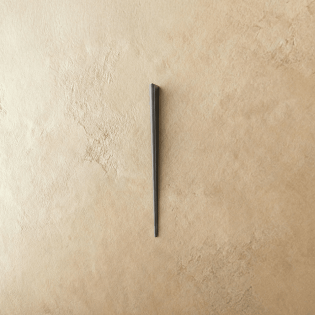Zinc Alloy Drawer Pull Bars, Modern Cabinet & Wardrobe Hardware, Tapered Geometric Profile, Set of 2 in Gold-Tone & Grey, 1.2-7.5in