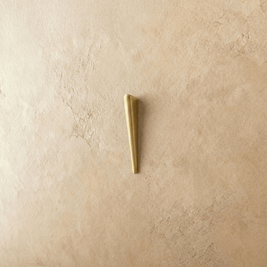 Zinc Alloy Drawer Pull Bars, Modern Cabinet & Wardrobe Hardware, Tapered Geometric Profile, Set of 2 in Gold-Tone & Grey, 1.2-7.5in
