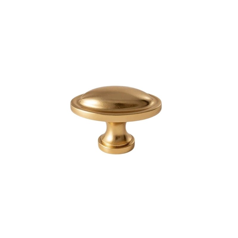 Solid Brass Cabinet Knobs, Vintage Kitchen & Wardrobe Hardware, Grecian-Inspired Texture, Set of 2 in Brass & Bronze, 1.3-1.7in