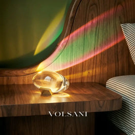 Crystal Table Lamp with Chrome Base Egg Shaped LED Bedside Night Light for Bedroom & Living Room US Plug 6in