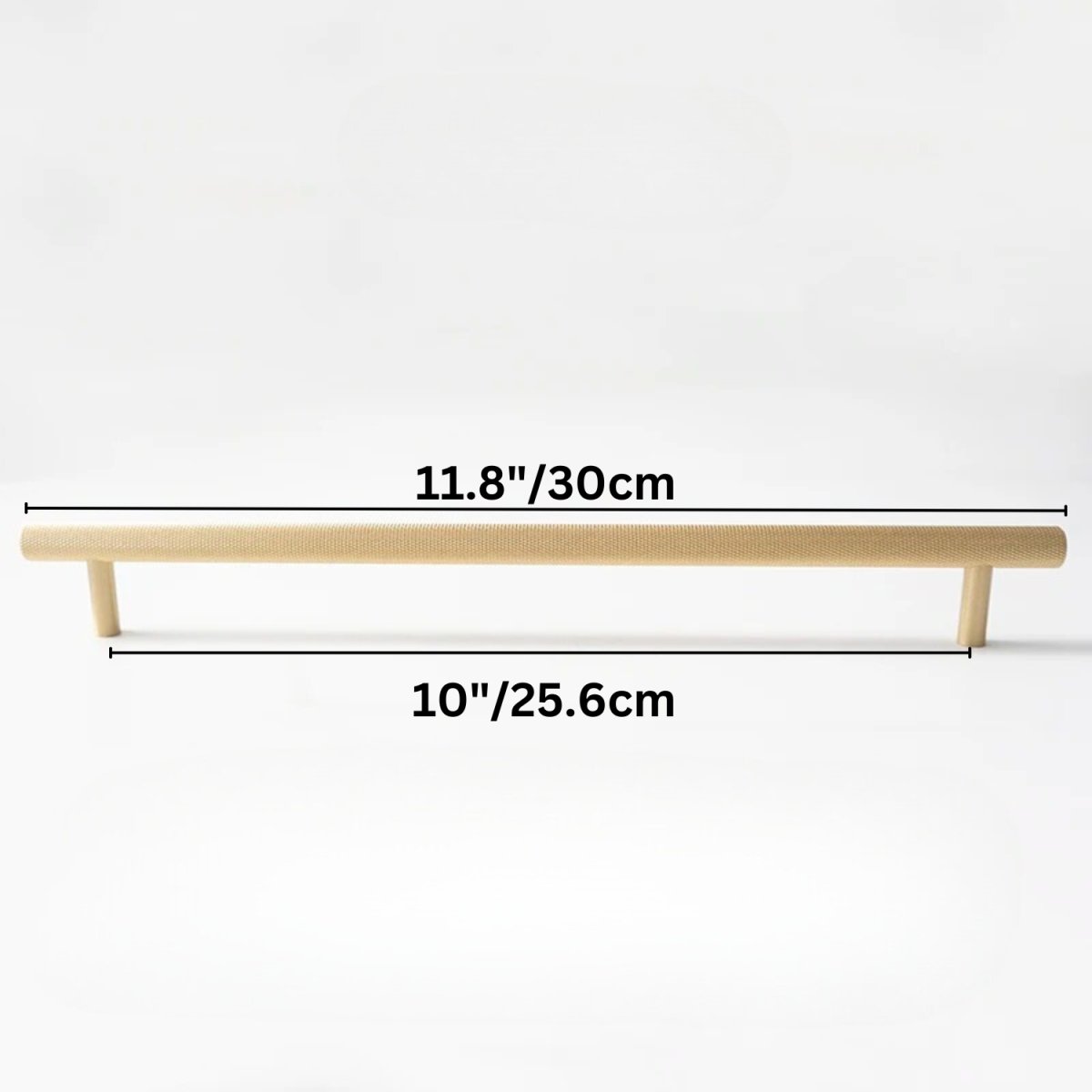 Cross-Knurled Brass Cabinet Knobs & Drawer Pulls, Modern Wardrobe & Kitchen Hardware, Three Finishes, Set of 2, 2-10in