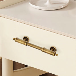 Brushed Brass Cabinet Knobs & Drawer Pulls, Classic Kitchen & Wardrobe Hardware, Decorative End Caps, Set of 2 Pieces, 2.4-12.6in