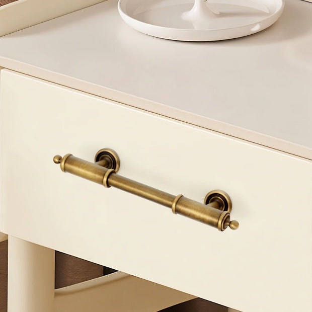 Brushed Brass Cabinet Knobs & Drawer Pulls, Decorative End Caps, 2.4-12.6in