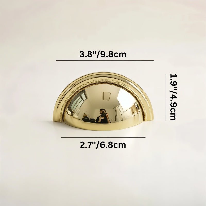 Gold-Tone Cabinet Knobs & Pull Bars, Modern Kitchen & Wardrobe Hardware, Two Designs, Set of 2, 1.2-2.7in