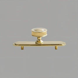 Gold-Tone Cabinet Knobs & Pull Bars, Modern Kitchen & Wardrobe Hardware, Two Designs, Set of 2, 1.2-2.7in