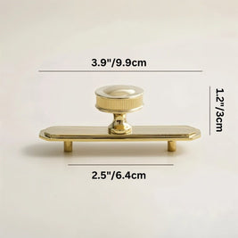 Gold-Tone Cabinet Knobs & Pull Bars, Modern Kitchen & Wardrobe Hardware, Two Designs, Set of 2, 1.2-2.7in