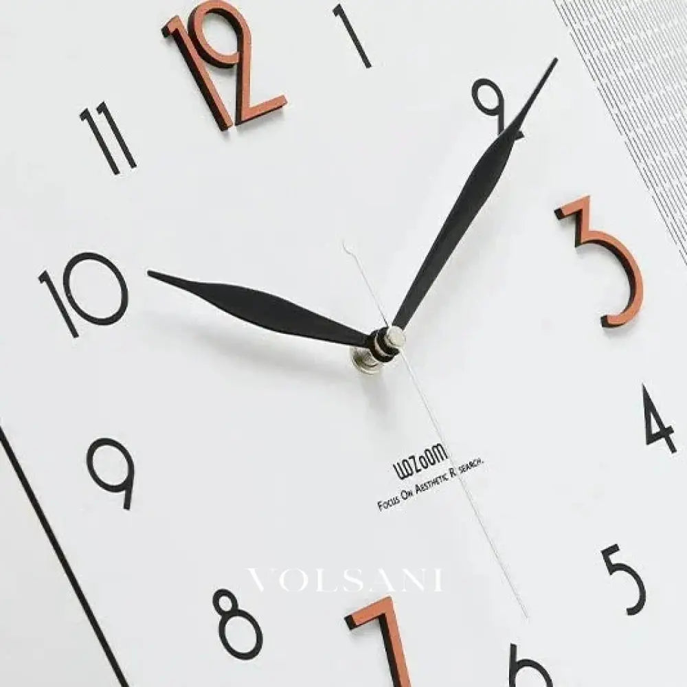 Double Sided Corner Wall Clock Minimalist Living Room & Office Clock Silent Sweep Both Faces 2 Finishes 23.6in - Decor