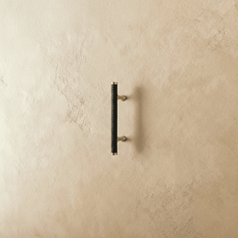 Braided Leather Cabinet Knobs & Drawer Pulls, Modern Kitchen & Wardrobe Hardware, Black Gold & Khaki Tones, Set of 2, 2.1-12.5in