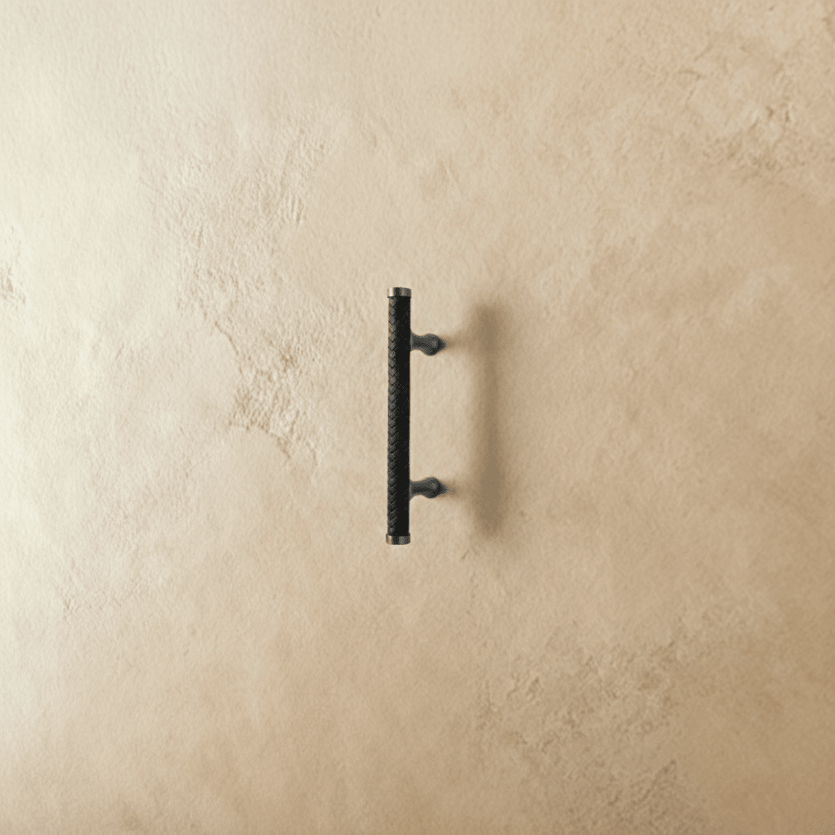 Braided Leather Cabinet Knobs & Drawer Pulls, Modern Kitchen & Wardrobe Hardware, Black Gold & Khaki Tones, Set of 2, 2.1-12.5in