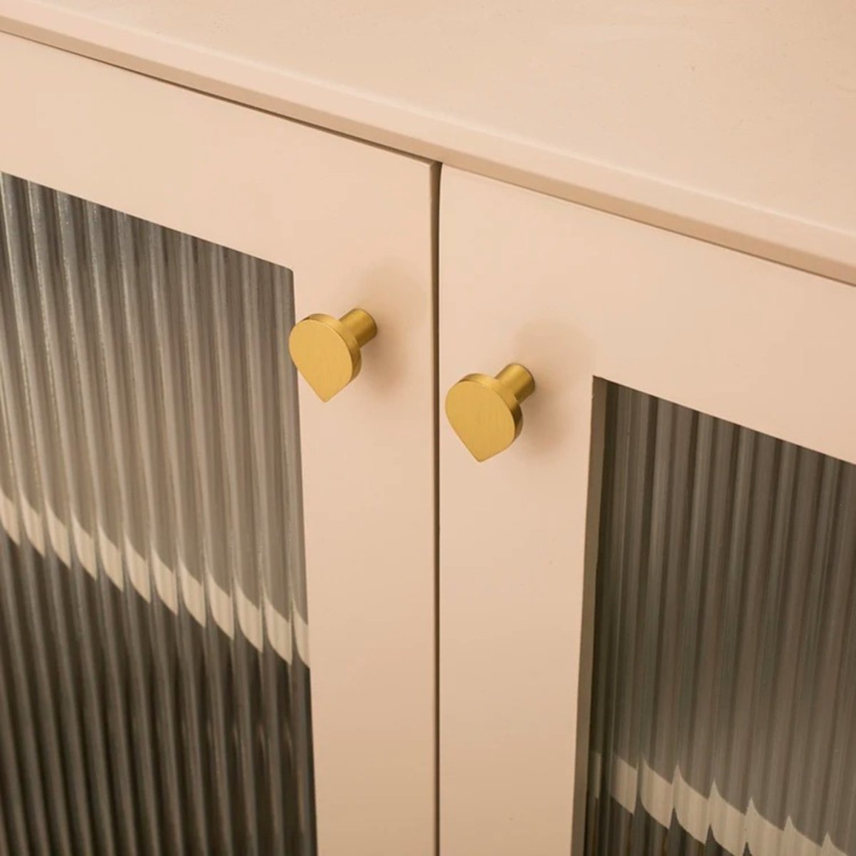 Solid Brass Cabinet Knobs & Drawer Pulls, Modern Dresser & Wardrobe Hardware, Golden Brass Tone, Set of 2 Left & Right, 0.8-8.8in