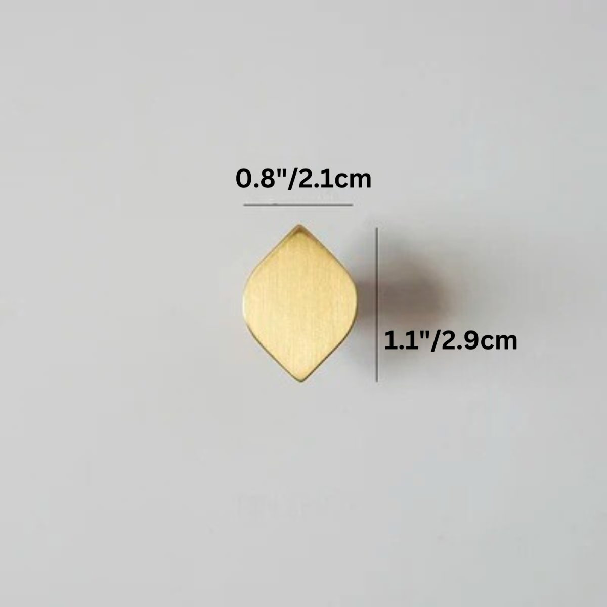 Solid Brass Cabinet Knobs & Drawer Pulls, Modern Dresser & Wardrobe Hardware, Golden Brass Tone, Set of 2 Left & Right, 0.8-8.8in