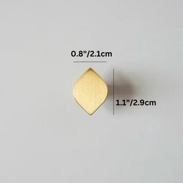 Solid Brass Cabinet Knobs & Drawer Pulls, Modern Dresser & Wardrobe Hardware, Golden Brass Tone, Set of 2 Left & Right, 0.8-8.8in