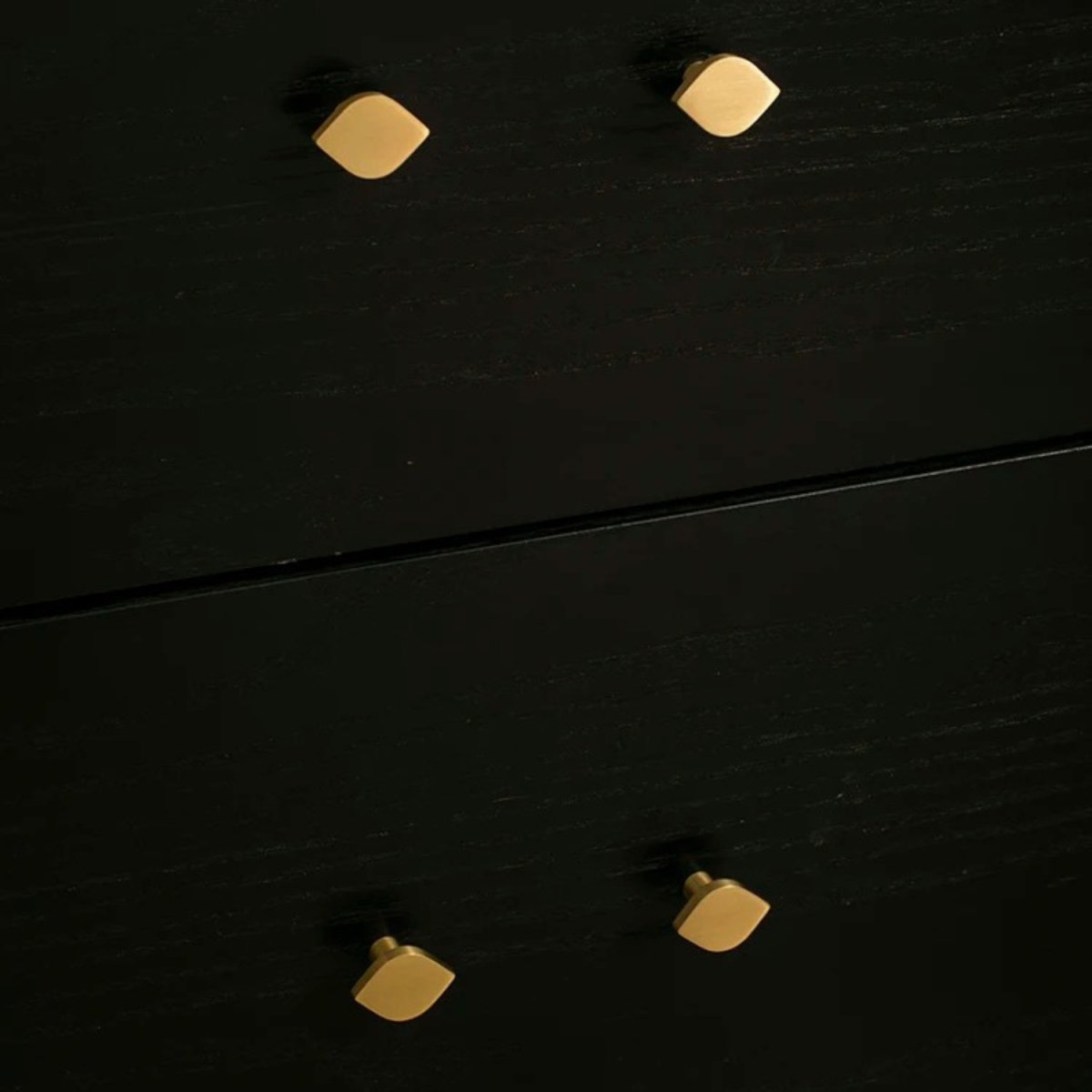 Solid Brass Cabinet Knobs & Drawer Pulls, Modern Dresser & Wardrobe Hardware, Golden Brass Tone, Set of 2 Left & Right, 0.8-8.8in