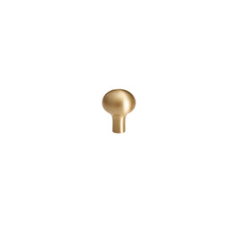 Brushed Brass Cabinet Knobs & Drawer Pull Bars, Modern Kitchen & Bedroom Hardware, Rounded Edges, Set of 2 Pieces, 0.9-8.8in