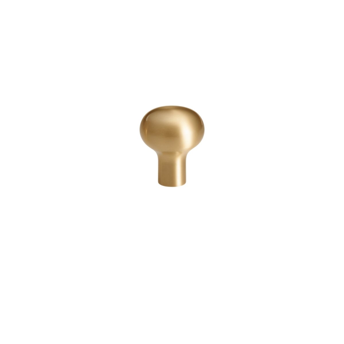Brushed Brass Cabinet Knobs & Drawer Pull Bars, Modern Kitchen & Bedroom Hardware, Rounded Edges, Set of 2 Pieces, 0.9-8.8in