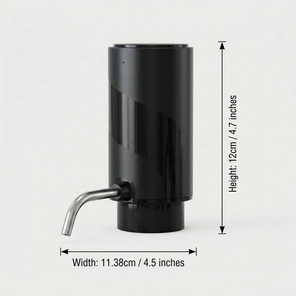 Electric Wine Aerator & Dispenser, Rechargeable Wine Pourer Pump, 4.7in