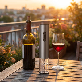 Electric Wine Opener, Automatic Corkscrew & Foil Cutter, 1 or 5 Piece Set