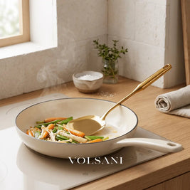 ELKE: RVS Keukengerei – 7-delige Set met Metallic Afwerking - Volsani