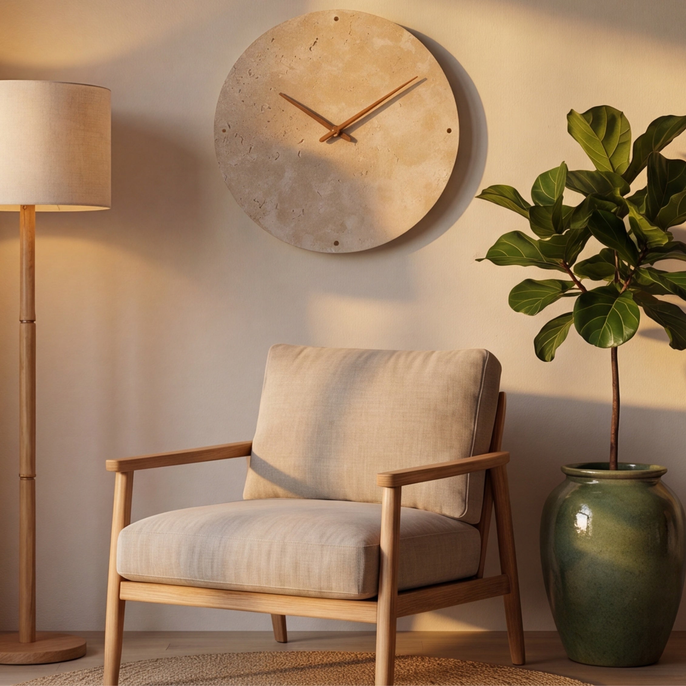 ELLE: Travertijn Wandlamp