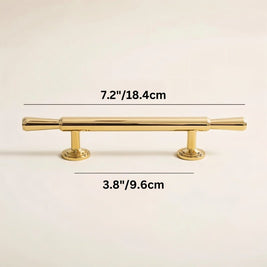Knob & T-Bar Cabinet Pulls, Modern Kitchen & Dresser Hardware, Gold-Tone Finish, Set of 2 in 6 Sizes, 1.2-8.8in