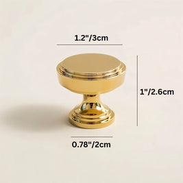 Knob & T-Bar Cabinet Pulls, Modern Kitchen & Dresser Hardware, Gold-Tone Finish, Set of 2 in 6 Sizes, 1.2-8.8in