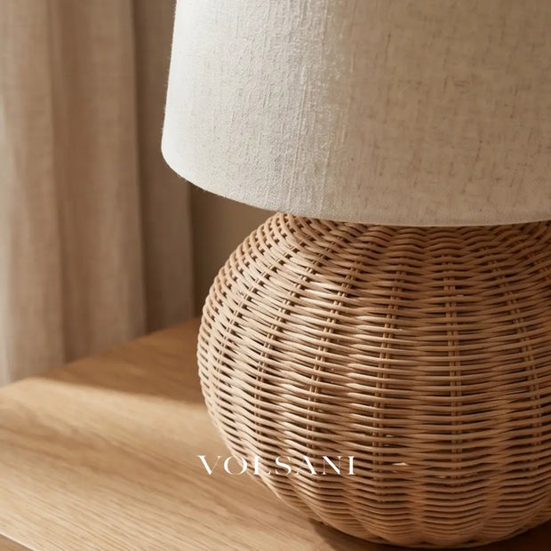 EMI: Rotan Tafellamp (Vintage) - Volsani