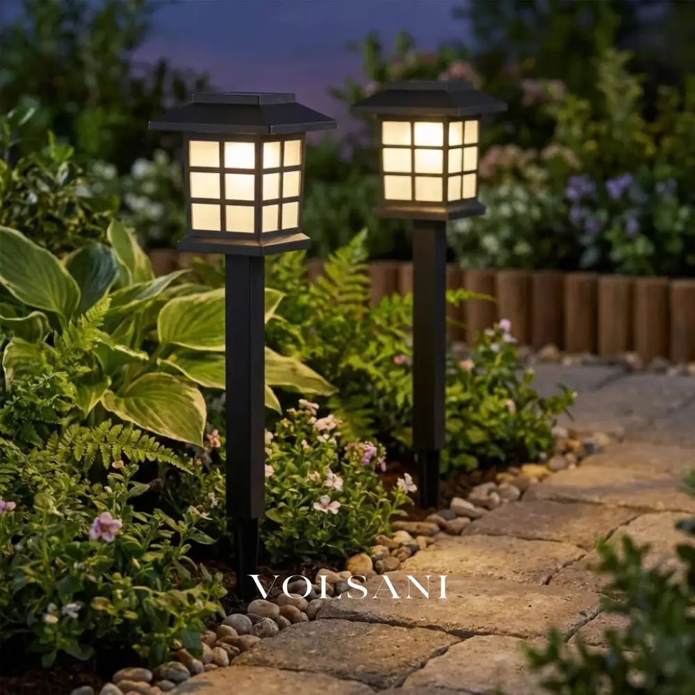 EMIL: Solar Tuinpad Verlichting (Set van 2) - Volsani