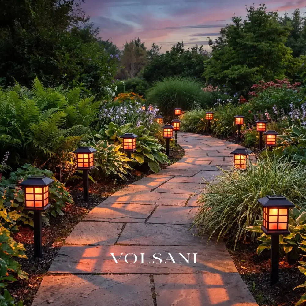 EMIL: Solar Tuinpad Verlichting (Set van 2) - Volsani
