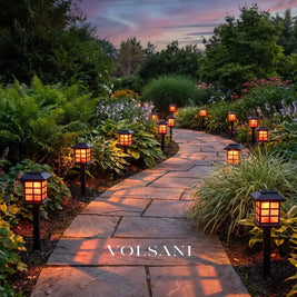 EMIL: Solar Tuinpad Verlichting (Set van 2) - Volsani