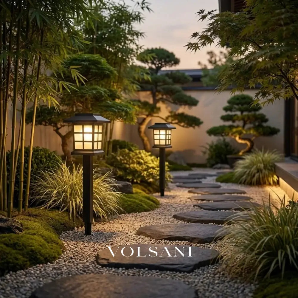 EMIL: Solar Tuinpad Verlichting (Set van 2) - Volsani