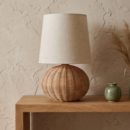 EMI: Rotan Tafellamp (Vintage)