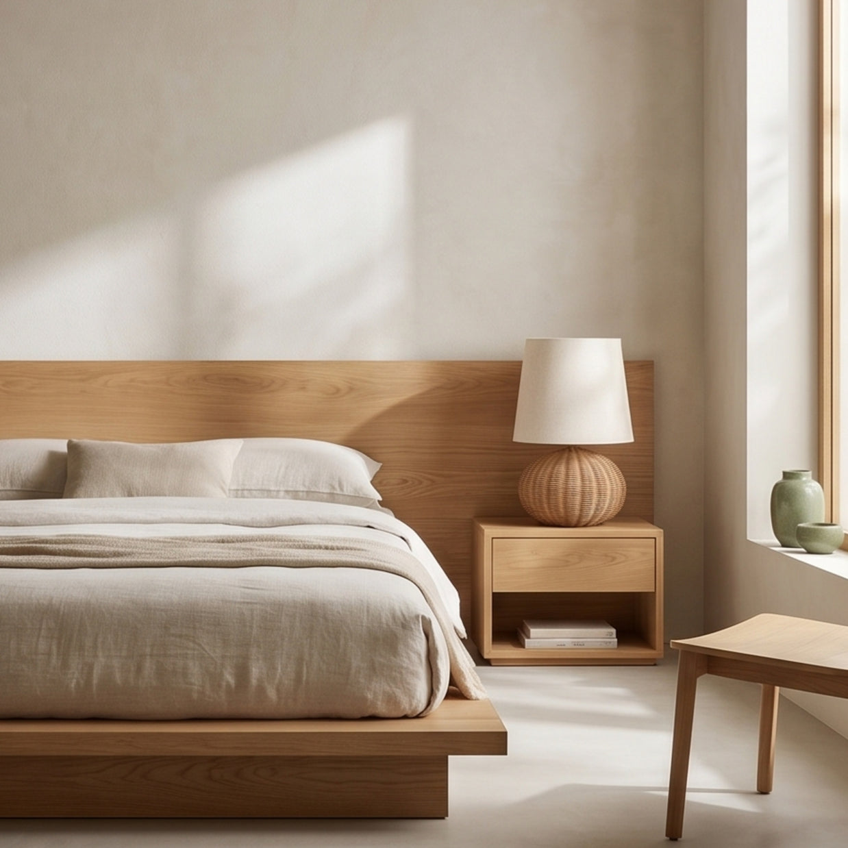EMI: Rotan Tafellamp (Vintage)