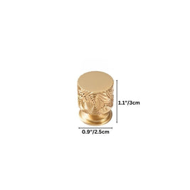 Textured Brass Cabinet Knobs & Drawer Pulls, Modern Kitchen & Wardrobe Hardware, Two Bar Profiles, Set of 2 Pieces, 0.9-2.5in